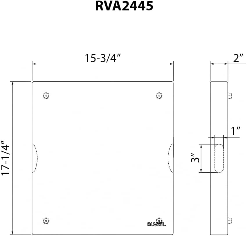 Ruvati 17 x 16 x 2 inch thick End-Grain Acacia Butcher Block Solid Wood Large Cutting Board - RVA2445ACA