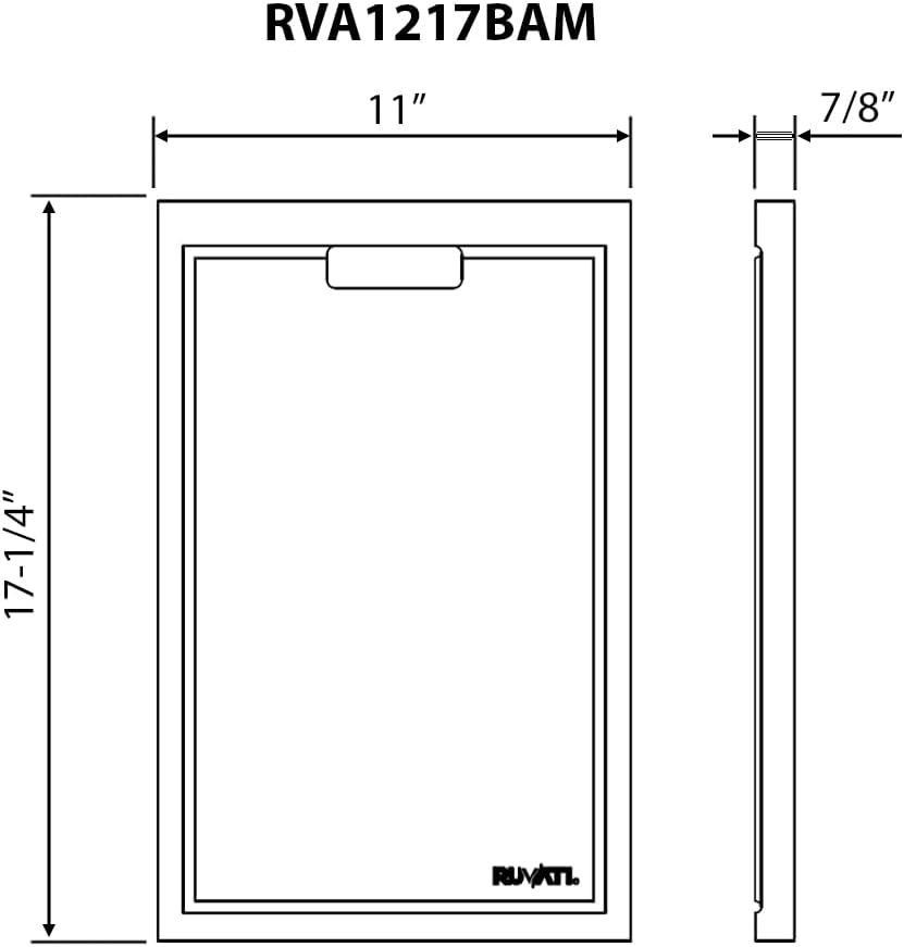 Ruvati 17.25 x 11 inch Bamboo Cutting Board for Ruvati Workstation Sinks - RVA1217BAM