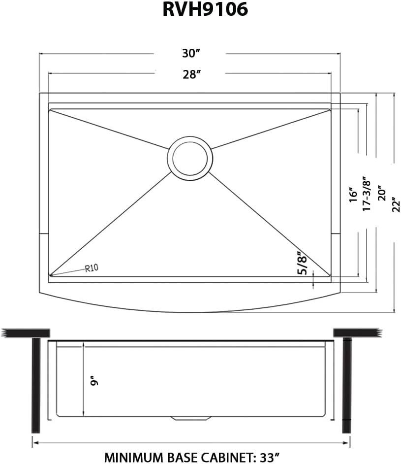 Ruvati 30-inch Matte Gold Workstation Kitchen Sink - Apron-Front Brass Tone Stainless Steel Kitchen Sinks with Brushed Finish hides scratches, Easy-to-Clean Undermount Sink - RVH9106GG
