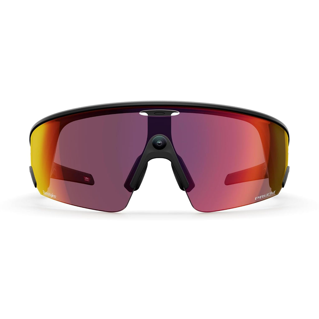 Meta Oakley Vanguard, Black | Smart AI Glasses for Men, Women — Camera, Audio, Video Recording — Prizm™ Transitions® Ember Lenses — Sunglasses