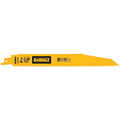 DEWALT 9-in 6 TPI Metal Cutting Bi-Metal Reciprocating Saw Blades (5 Pack) (DWAR966)