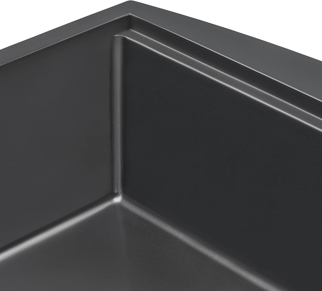 Ruvati 36-inch Gunmetal Black Workstation Apron-Front Stainless Steel Kitchen Sink - RVH9308BL