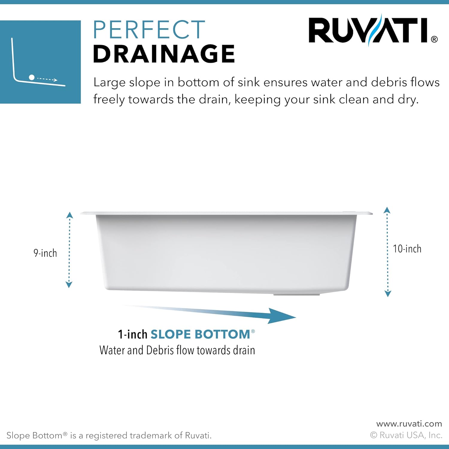 Ruvati 33-inch Granite Composite Quartz Workstation Drop-in Topmount Kitchen Sink Matte White - RVG1302WH