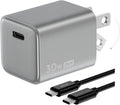 EF ECOFLOW USB C Charger, Rapid 30W GaN Type C Charging Block with Foldable Plug, Fast Wall Charger Compatible with iPhone 15/14/13, Galaxy, Pixel 4, iPad, AirPods, Apple Watch (USBC Cable Included)