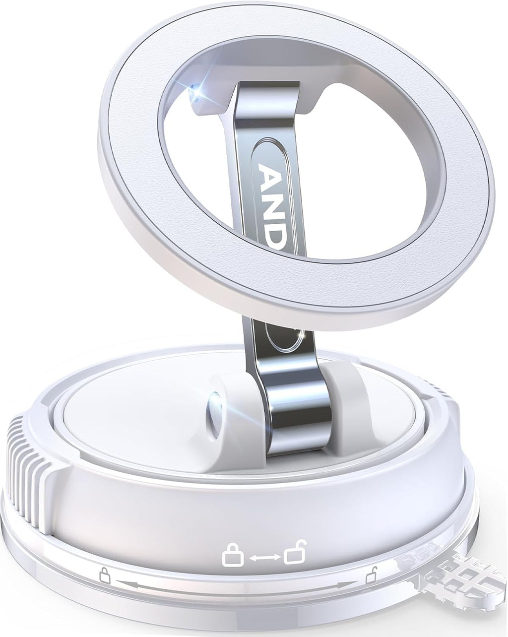 ANDERY Car Phone Holder for Magsafe [78+LBS Strongest Suction & 2400gf Strongest Magnetic] 360° Adjustable Car Phone Mount, Phone Holders for Your Car for iPhone 17-12 & All Phones, Father Gifts
