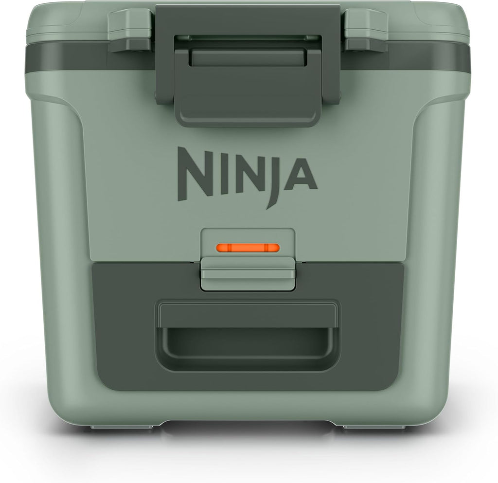 Ninja | FrostVault 30QT Cooler with Wheels | Insulated with Temp Dry Storage Drawer | Keeps Ice Cold for Days | for the Beach, Camping, Picnics & More | Spanish Moss | FB230GN1