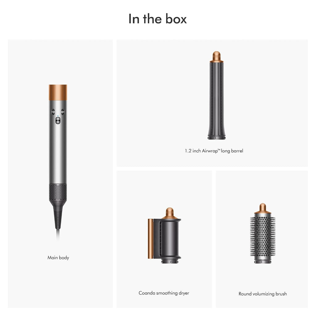 Dyson Airwrap Origin Multi-Styler, No Heat Damage, 1.2" Barrel, Round Brush, Flyaway Attachment