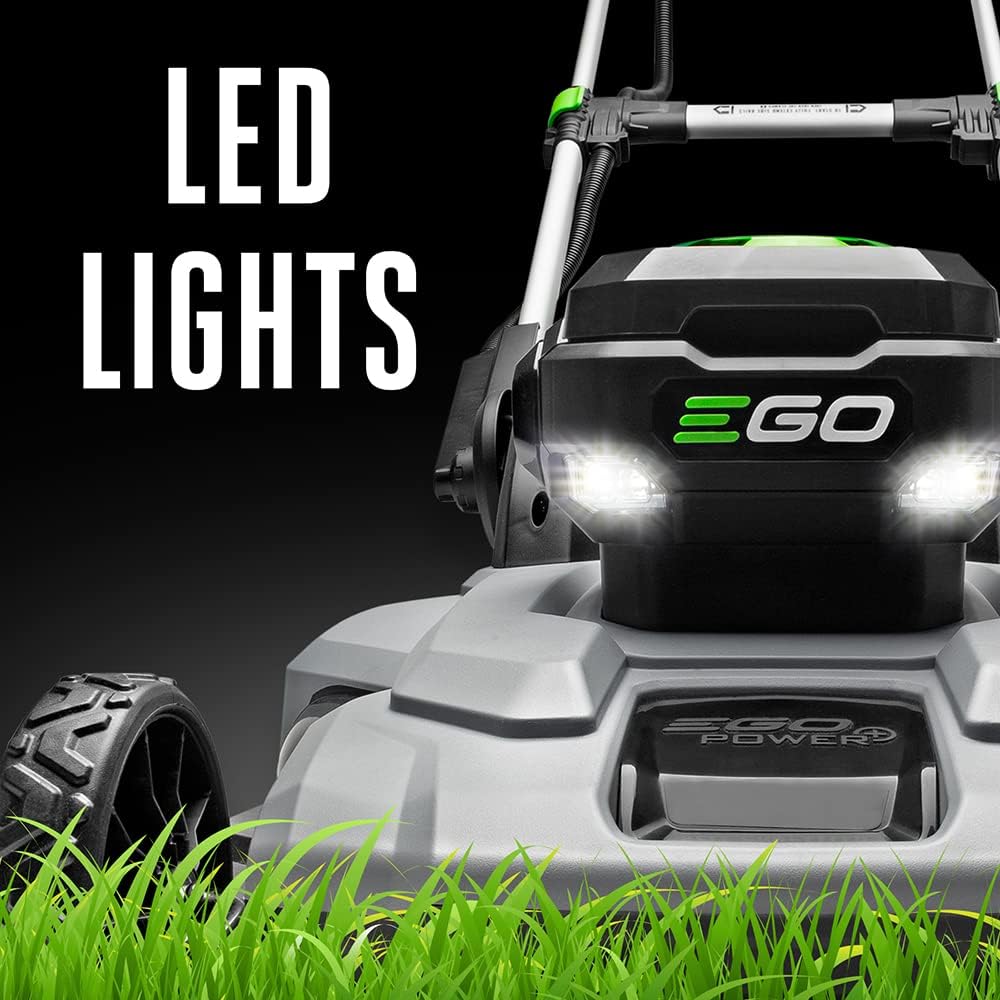 EGO Power+ LM2102SP-A 21-Inch 56-Volt Lithium-ion Self-Propelled Cordless Lawn Mower, (2) 4.0Ah Battery and Rapid Charger Included