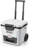 Ninja | Cooler | FrostVault 30QT Cooler with Wheels | Insulated with Temp Dry Storage Drawer | Keeps Ice Cold for Days | for the Beach, Camping, Picnics & More | Cloud White | FB230WH