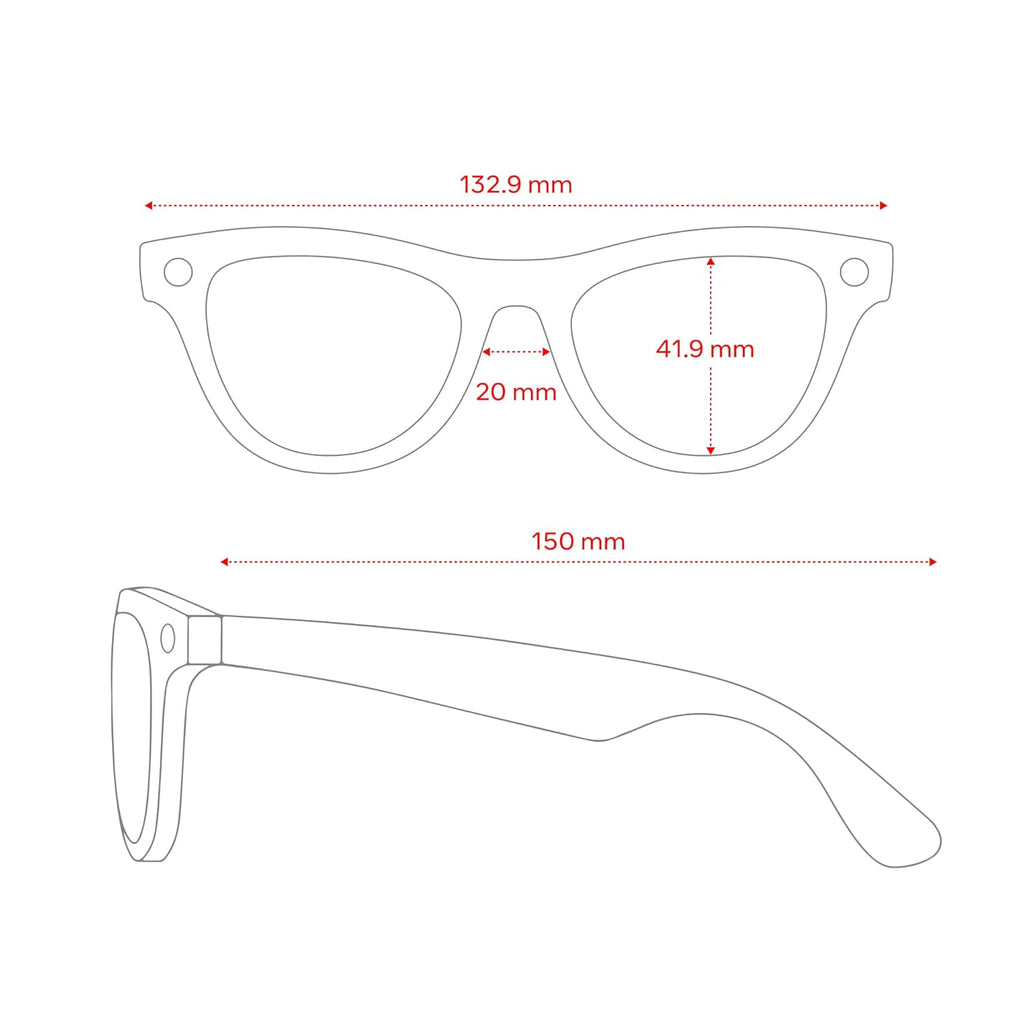 Ray-Ban Meta (Gen 2), Skyler, Shiny Transparent Peach | Smart AI Glasses for Men, Women — 2x Battery Life — 3K Ultra HD — 12 MP Camera, Audio, Video Recording — Transitions® Brown Lenses — Sunglasses