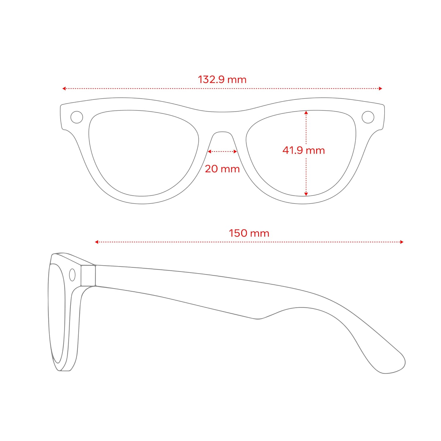 Ray-Ban Meta (Gen 2), Skyler, Shiny Transparent Peach | Smart AI Glasses for Men, Women — 2x Battery Life — 3K Ultra HD — 12 MP Camera, Audio, Video Recording — Transitions® Brown Lenses — Sunglasses