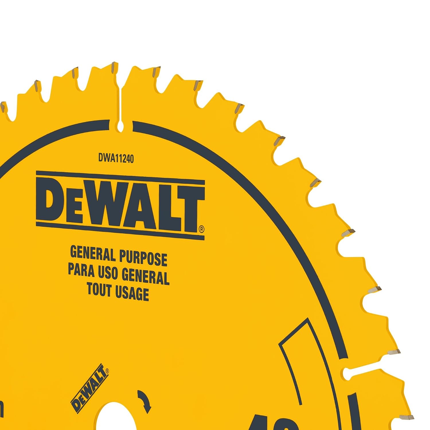 DEWALT 12 Inch Miter Saw Blades, 2 Pc, 40 Tooth Rough, 80 Tooth Fine Finish Tungsten Carbide Tipped Steel Blades, 1 in Arbor (DWA124080CMB)
