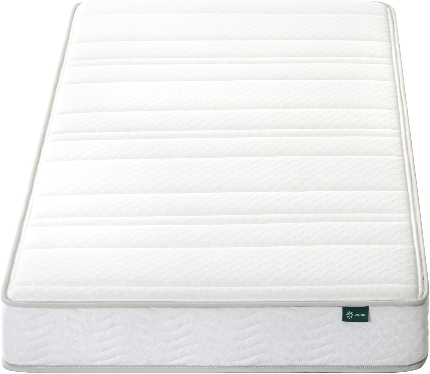 Zinus 6 Inch Foam and Spring Hybrid Mattress [New Version], Twin, Medium Firmness, Durable Support, Certified Safe Foams & Fabric, Mattress in A Box, White