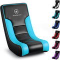 GTPLAYER Floor Rocker Gaming Chair – Adjustable Angle Limiter, Ultra Lightweight Ergonomic Floor Rocking Game Seat for Gaming and Lounging, Aqua