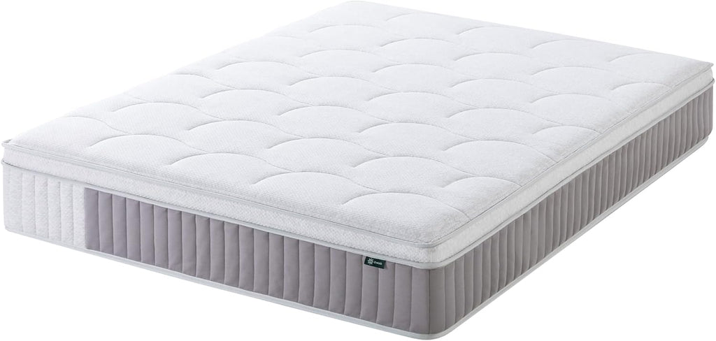 Zinus Cool Support 12 Inch Hybrid Mattress, Cooling Gel Memory Foam, Heavy Duty Individually Wrapped Coils, Soothing Pressure Relief, Medium Firm Feel, CertiPUR-US Certified, Queen