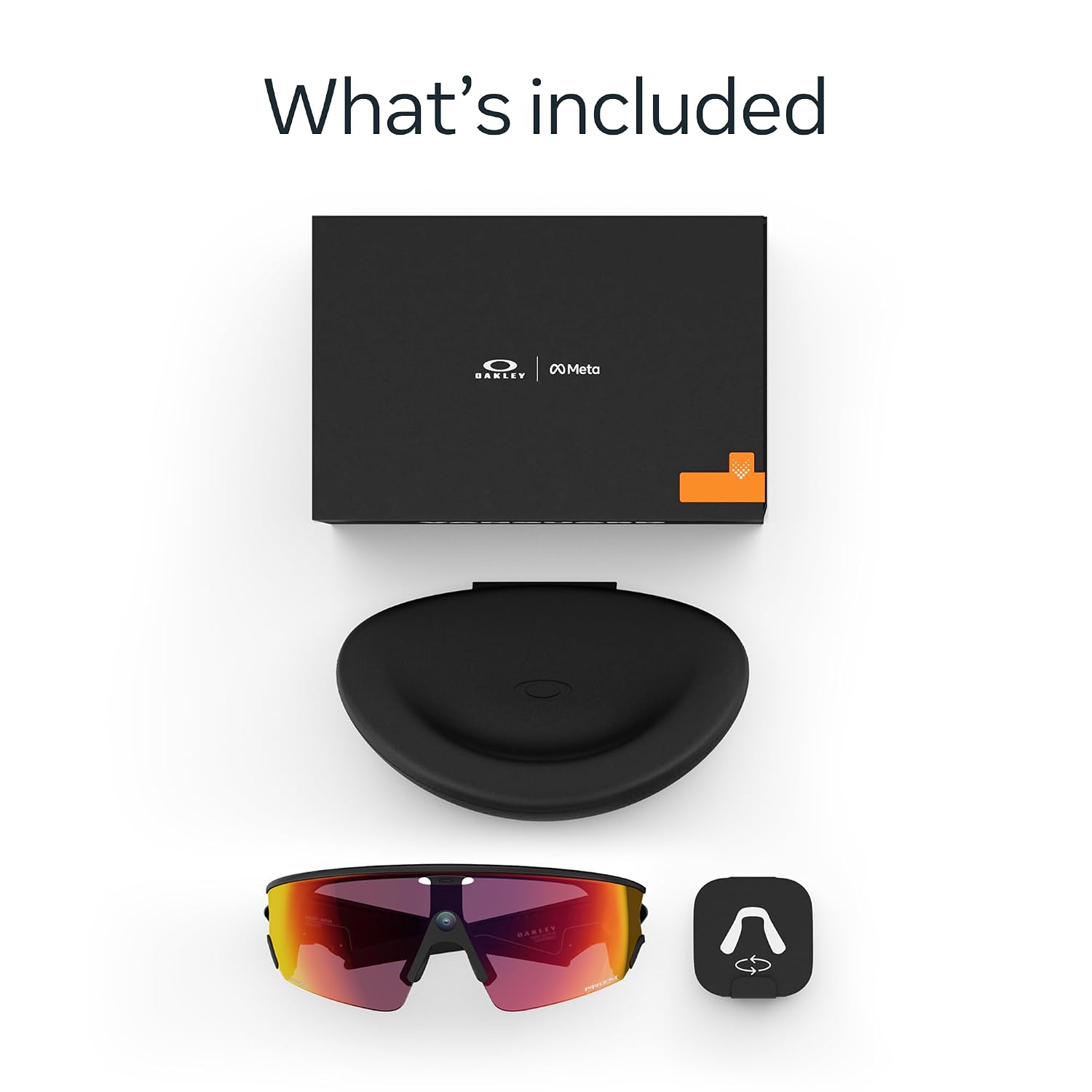 Meta Oakley Vanguard, Black | Smart AI Glasses for Men, Women — Camera, Audio, Video Recording — Prizm™ Transitions® Ember Lenses — Sunglasses