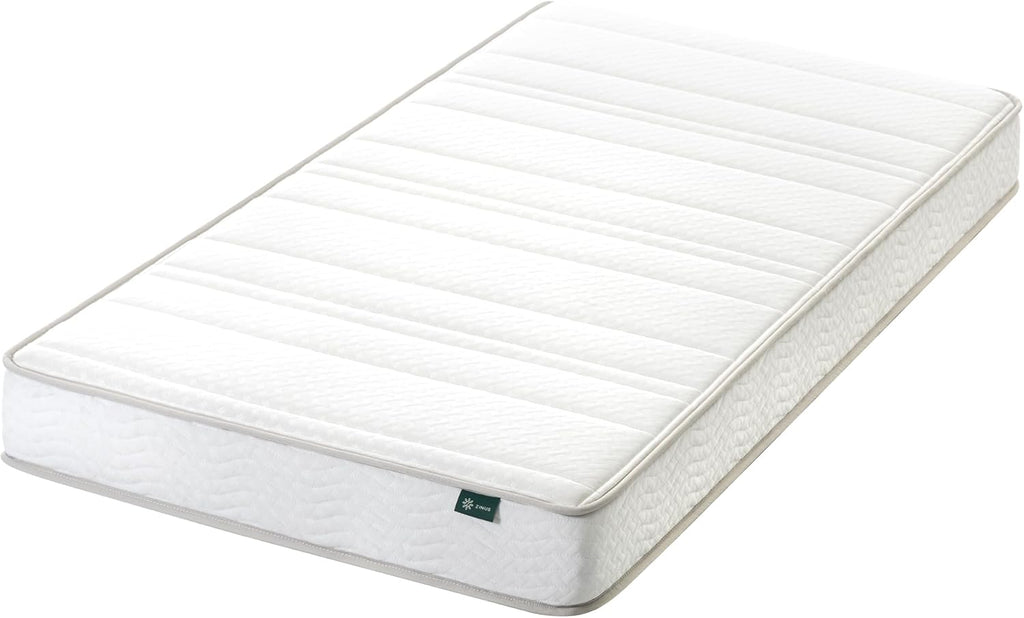 Zinus 6 Inch Foam and Spring Hybrid Mattress [New Version], Twin, Medium Firmness, Durable Support, Certified Safe Foams & Fabric, Mattress in A Box, White