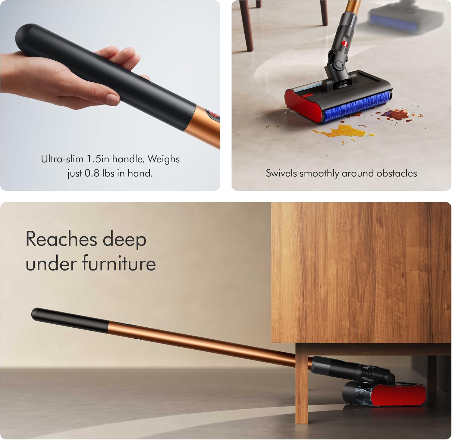 Dyson PencilWashᵀᴹ Cordless Wet Cleaner for Hard Floors - Ultra Slim and maneuverable, Cleans Wet and Dry Messes, 30 Minutes Run time