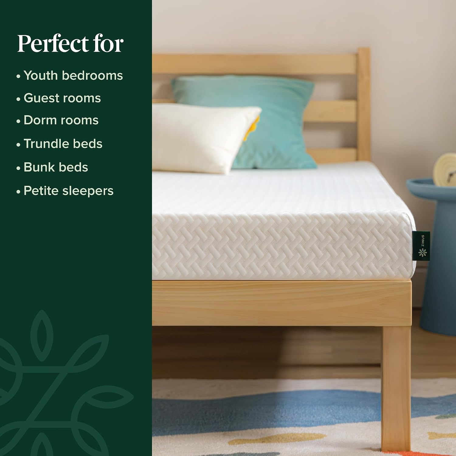 Zinus 5 Inch Twin Cooling Essential Memory Foam Mattress [NewVersion], Fiberglass Free, Medium Feel, Breathable Cooling Layers, Certified Safe Materials