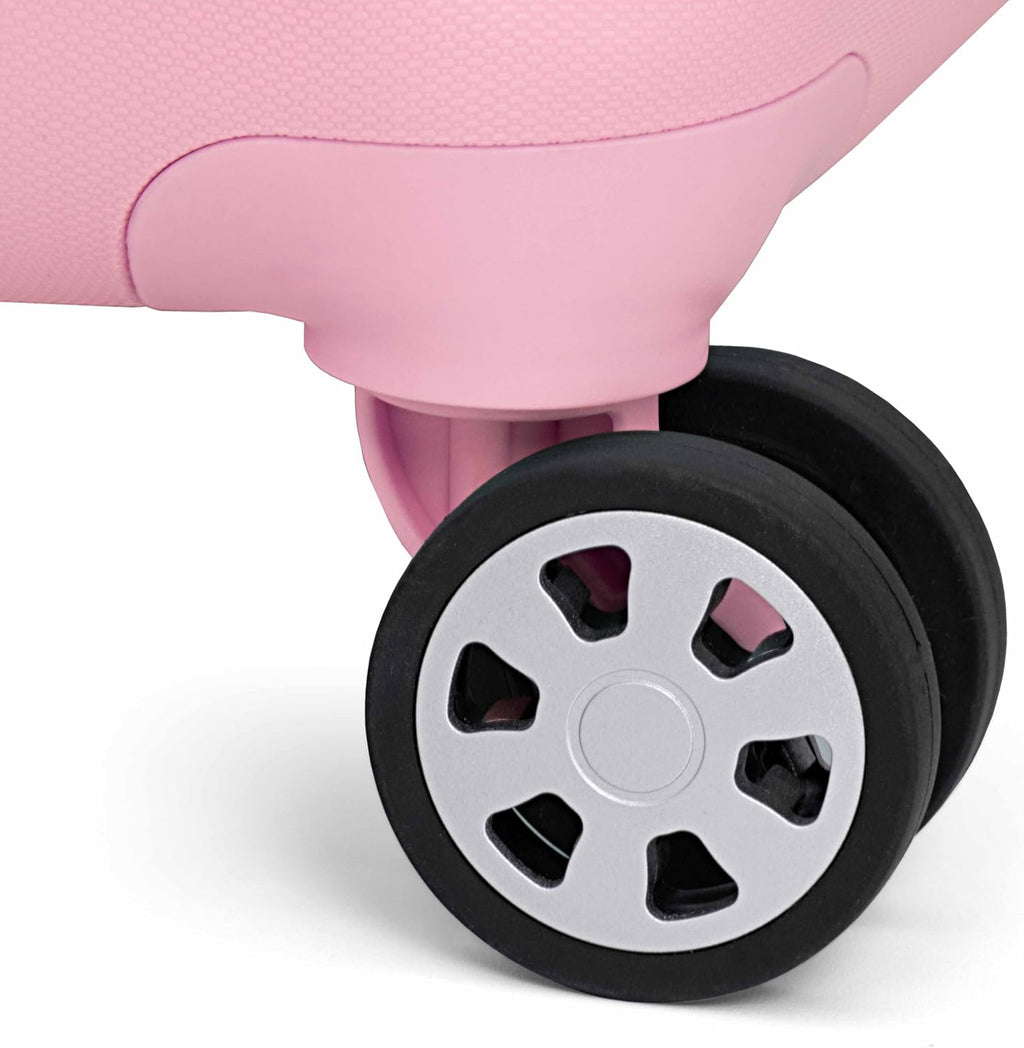Traveler's Choice Pagosa Hardshell Expandable Luggage with Spinner Wheels, Pink, 22-Inch Carry-on