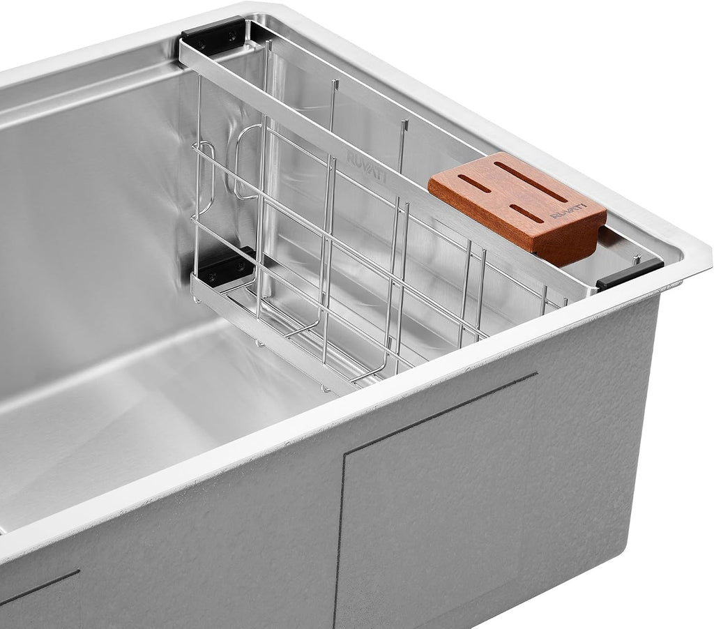 Ruvati Multi-function Workstation Organizer and Caddy with Soap Dispenser and Knife Block - RVA1580