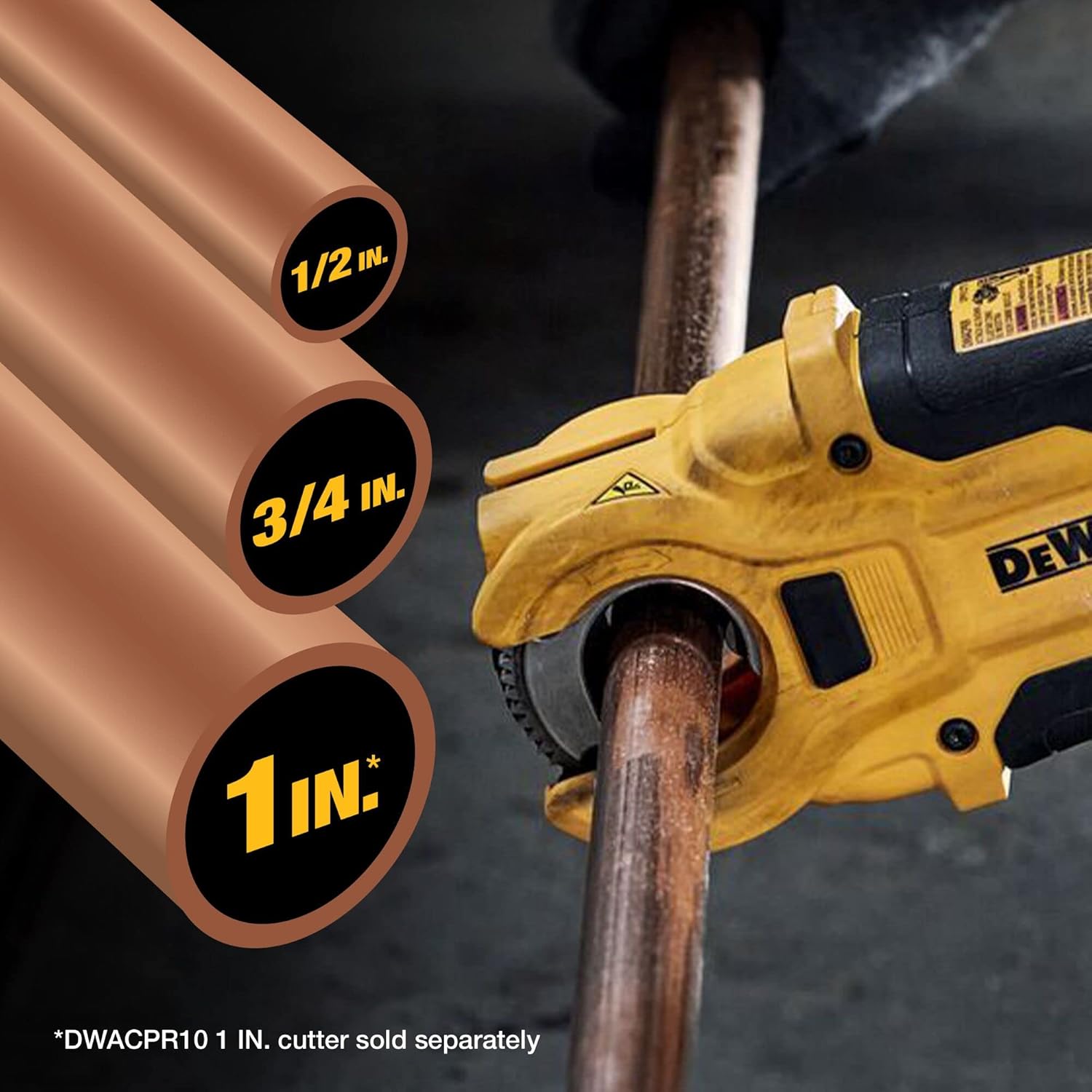 DEWALT Impact Connect Copper Cutter Wheel, Tube Cutter Wheel, 3/4 inch (DWACPR34)
