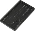 Cork & Mill Black Marble Tray for Bathroom Countertop, Kitchen Counter, or Catchall - 13" x 7½" Large Vanity Tray for Skincare or Perfume - Handcrafted Natural Marble Stone Organizer