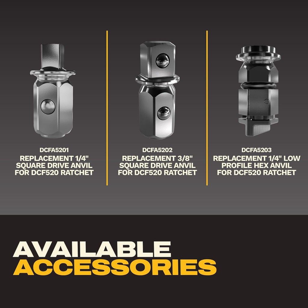 DEWALT 20V MAX* XR Brushless 1/4 in. & 3/8 in. Sealed Head Ratchet Kit (DCF520GE1)