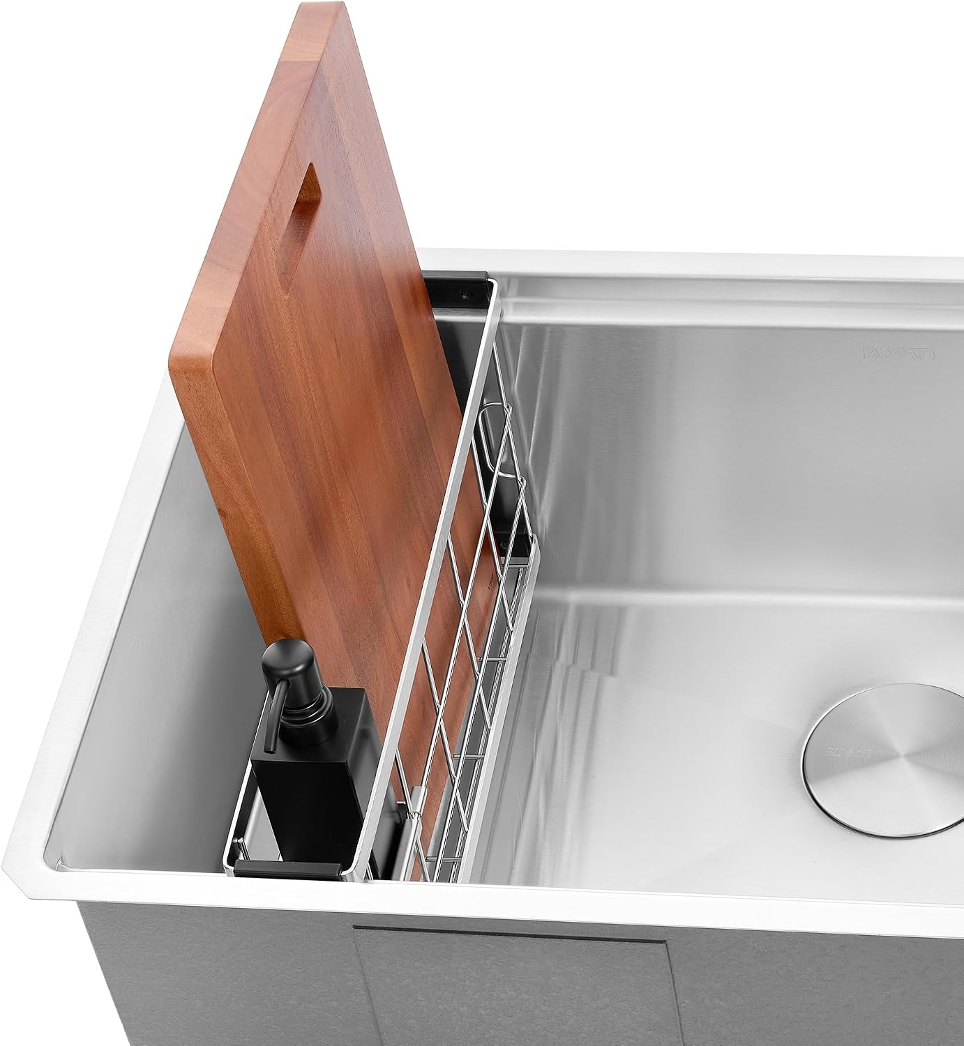 Ruvati Multi-function Workstation Organizer and Caddy with Soap Dispenser and Knife Block - RVA1580