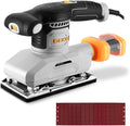 2.2 Amp 1/3 Sheet Palm Sander for Woodworking, Variable Speed up to 26,000 OPM, Corded Electric Sheet Finishing Sander with 15 pcs Sandpaper and Dust Box for Wood Polishing Sanding