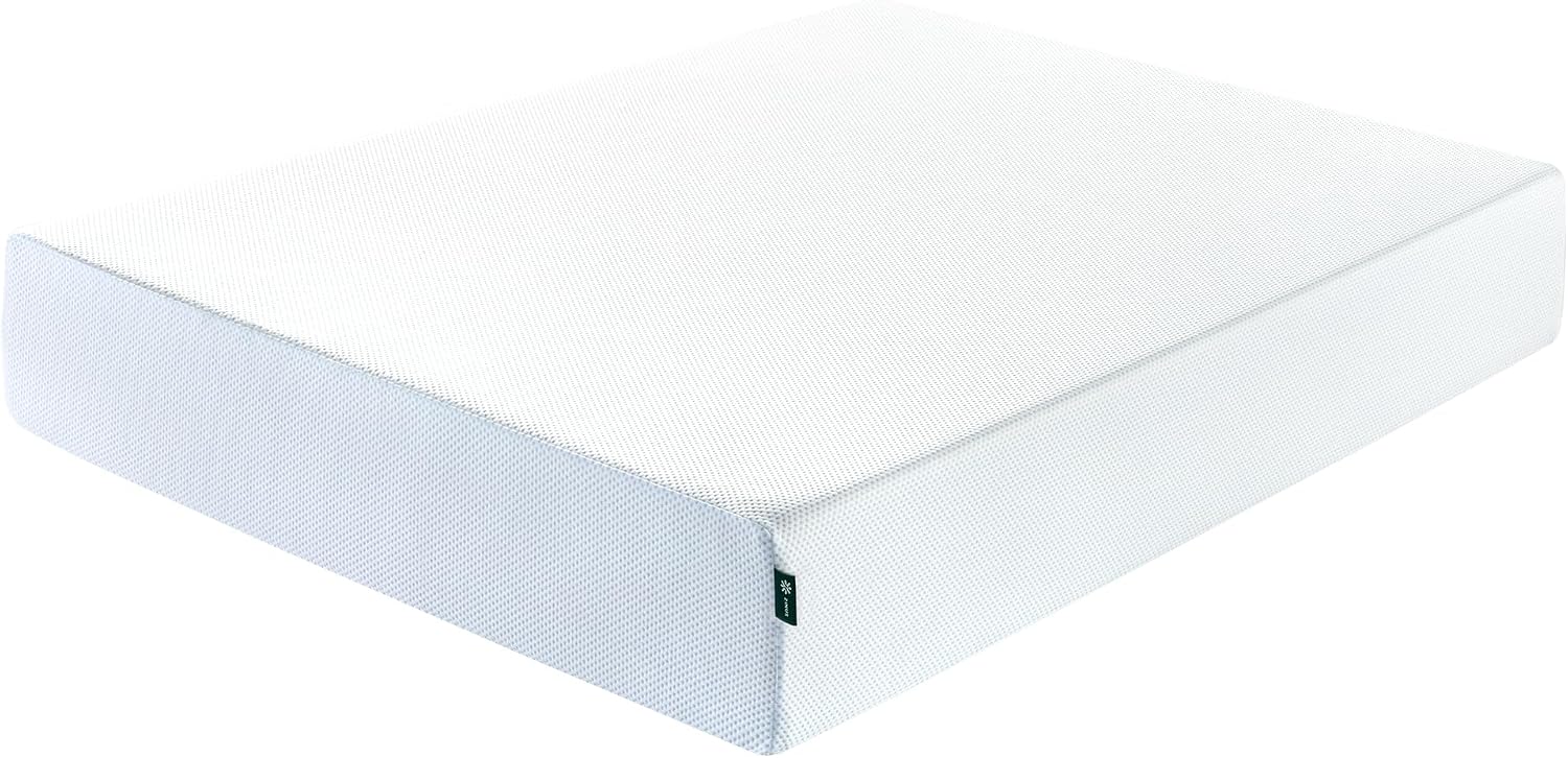 Zinus 12 Inch Green Tea Cooling Memory Foam Mattress [New Version], King, Fiberglass Free, Medium Firmness, Cooling Gel Foam, Certified Safe Foams & Fabric, Mattress in A Box