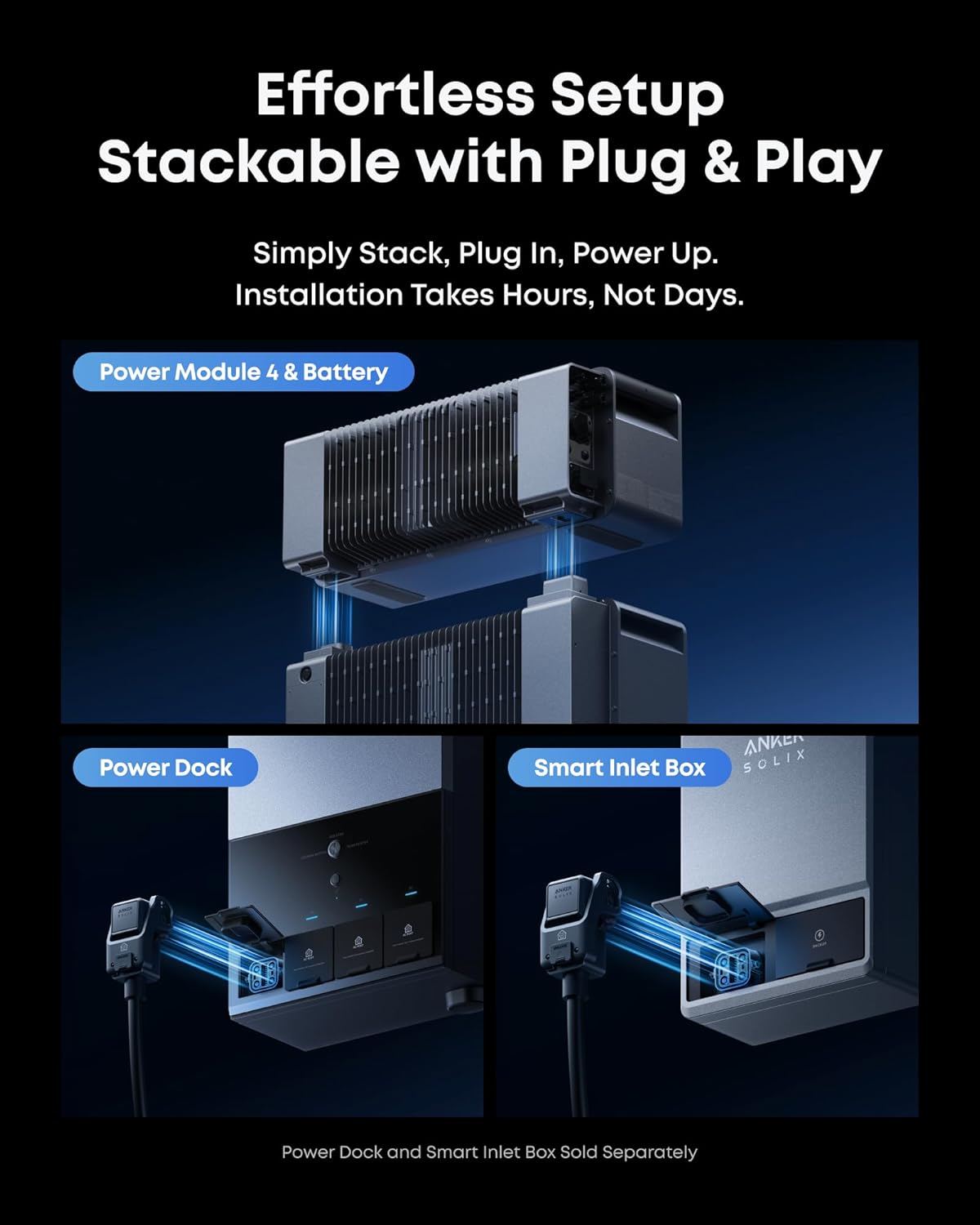 Anker SOLIX E10 Prime Off-Grid Kit, Extra Battery, 12kWh Expandable to 90kWh, 10kW Turbo Output, 9kW Solar Input, Generator-Ready, NEMA 4, Up to 12-Month 0% APR