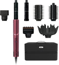 Shark FlexStyle | Air Multi-Styler & Drying System | Hair Dryer Brush for Blowouts with Coanda Auto- Wrap Curlers, Round & Paddle Brush, Diffuser & Concentrator Attachment | Black Cherry | HD457CR