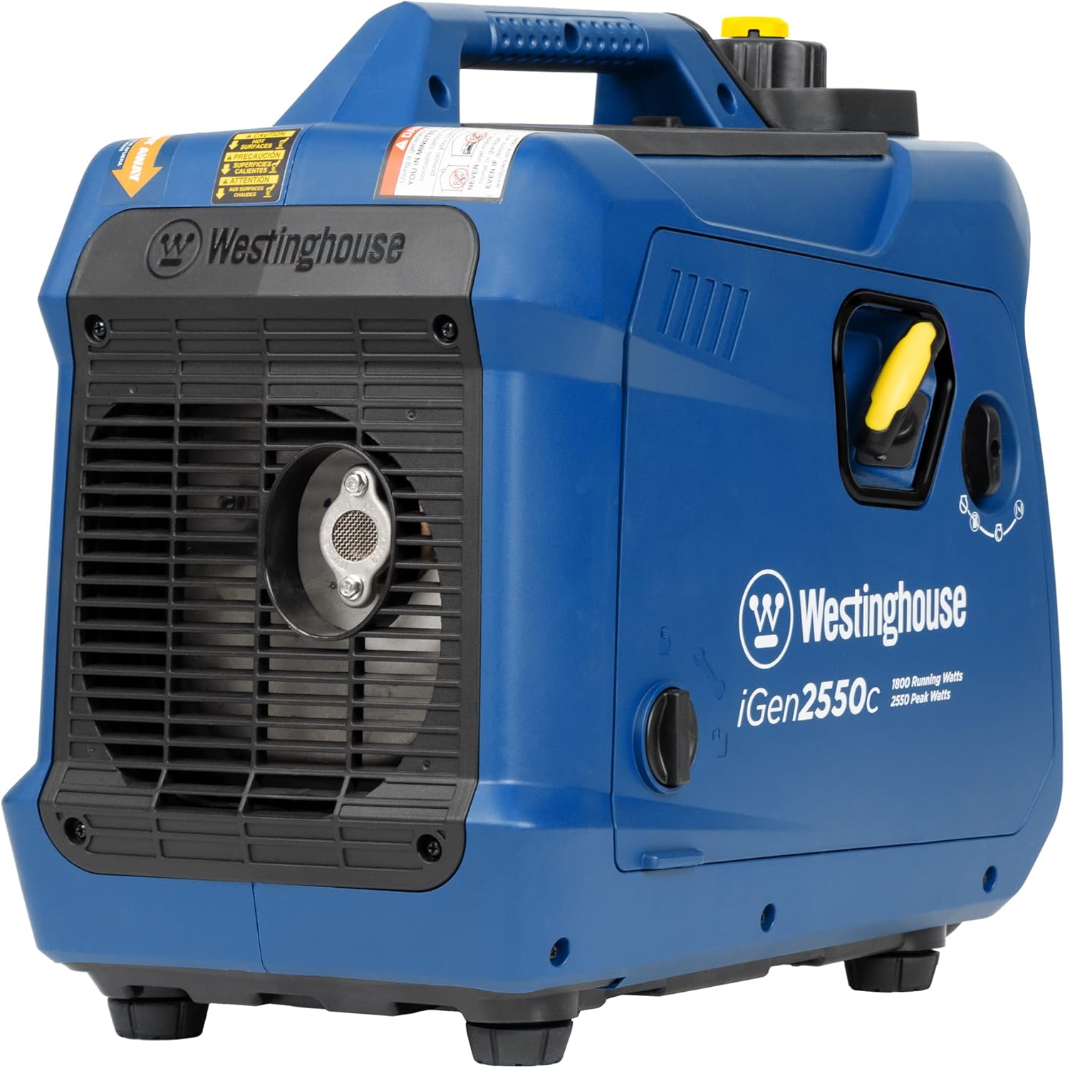 Westinghouse 2550 Peak Watt Super Quiet & Lightweight Portable Inverter Generator, RV Ready 30A Outlet, Gas Powered, CO Sensor, Parallel Capable, Long Run Time,Blue