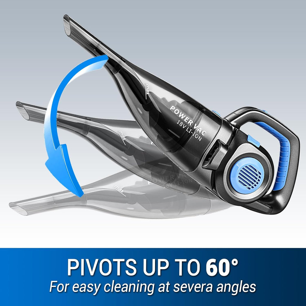 DEKOPRO 22V Upgraded Handheld Vacuum – Cordless & Rechargeable Car Vacuum Cleaner with LED Light, Strong Suction Mini Vacuum for Pet Hair & Dust, Includes Multi Nozzles for Wet/Dry Cleaning