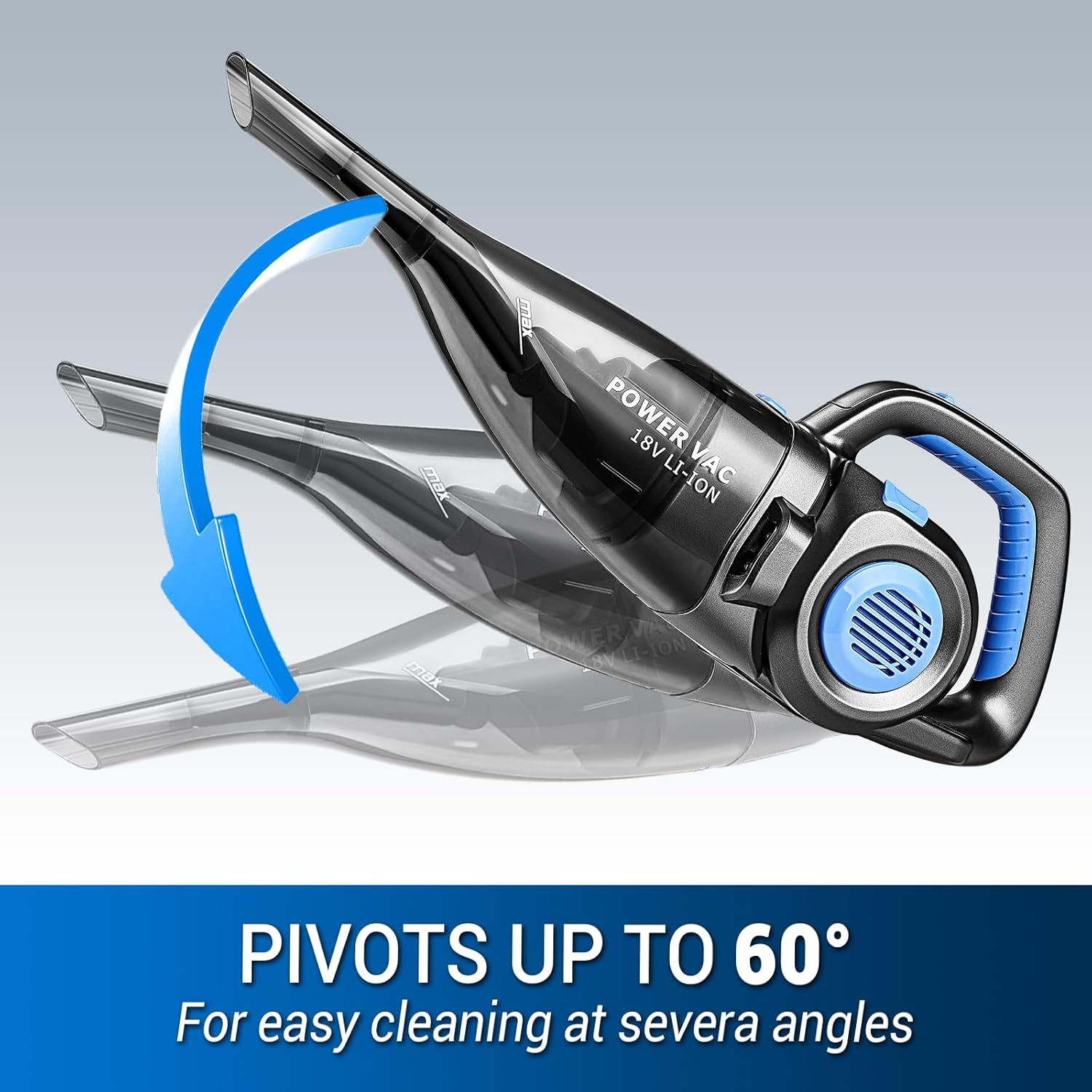 DEKOPRO 22V Upgraded Handheld Vacuum – Cordless & Rechargeable Car Vacuum Cleaner with LED Light, Strong Suction Mini Vacuum for Pet Hair & Dust, Includes Multi Nozzles for Wet/Dry Cleaning