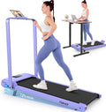 FUNMILY Walking Pad Treadmill with Incline, Foldable Treadmills for Home Office, Portable Walking Pad 300lbs Capacity, Remote Control, Led Touch Screen, 2s Folding Treadmill