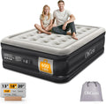 OhGeni Air Mattress Full with Built in Pump, 18" Raised Inflatable Blow up Mattress, Family Choice Award Winner, Portable Foldable Bed with Upgraded Surface for Home & Camping, 600 lbs