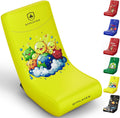 GTPLAYER Gaming Floor Rocking Chair – Rocker Floor Game Chair with Angle Limiter, Stylish Patterned Design, Comfortable Video Game Seat, Yellow Earth Pattern