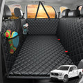 URPOWER 2026 Upgraded Dog Back Seat Extender for Full Size Crew Cab Truck - Large Hard Bottom Dog Car Seat Cover Holds 550lbs, Waterproof Dog Hammock Pet Bed with High-Density Foam Non-Slip