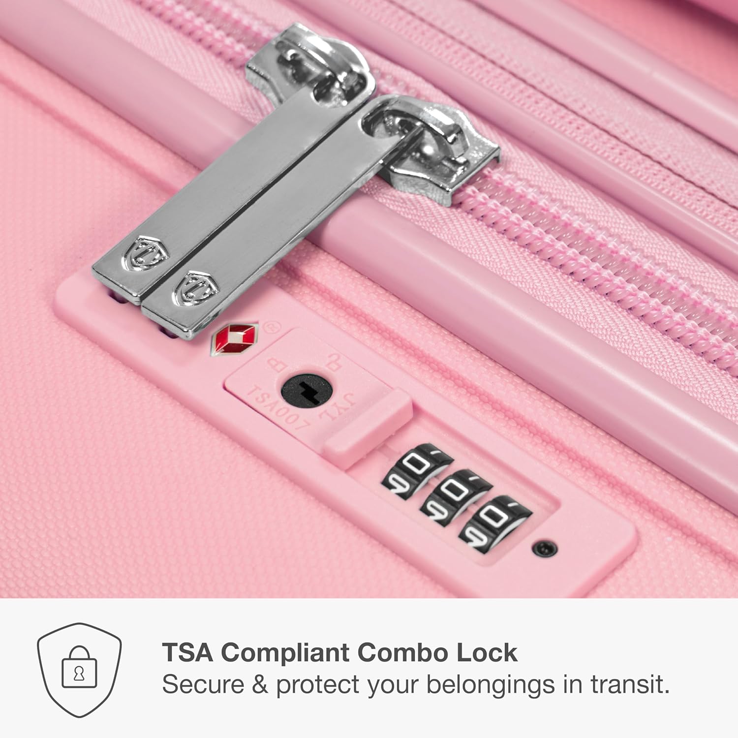 Traveler's Choice Pagosa Hardshell Expandable Luggage with Spinner Wheels, Pink, 22-Inch Carry-on