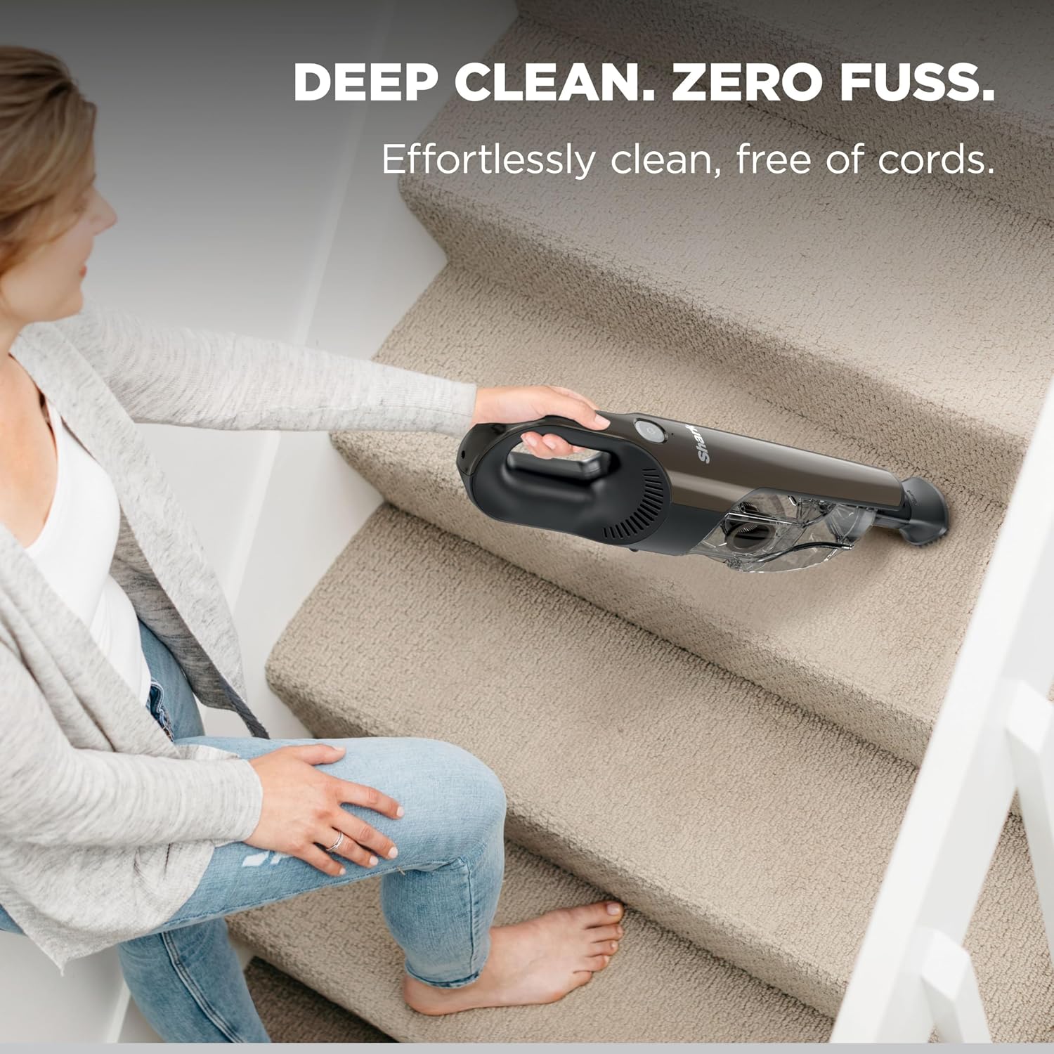 Shark UltraCyclone™ Pet Pro Plus Cordless Handheld Vacuum, Powerful Suction, Portable Vacuum for Car & Home, Pet Power Brush, Crevice Tool, Scrubbing Brush, XL Dust Cup, Brown, CH951BR1