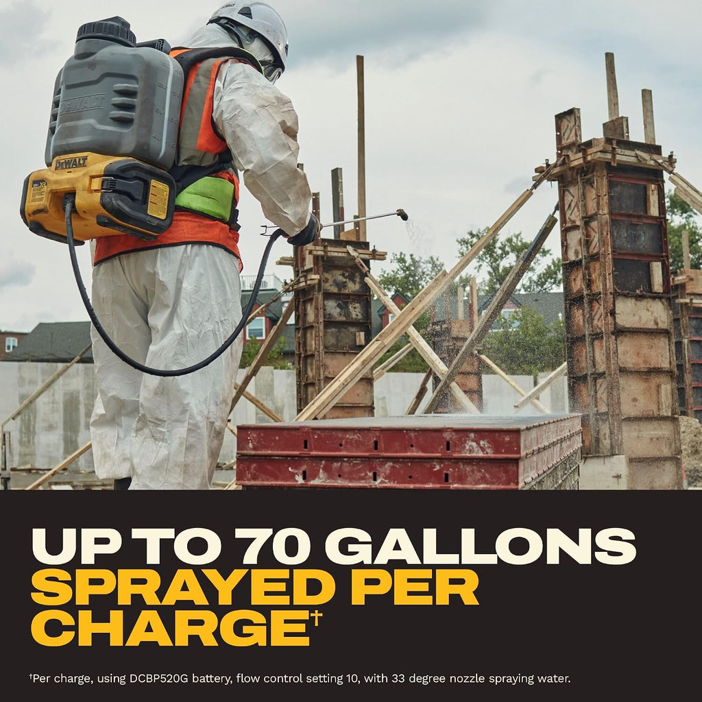 DEWALT 20V MAX XR High Capacity Concrete Chemical Sprayer Kit with Oil-Resistant 5Ah Powerstack Battery and Charger (DCCS1100GH1)