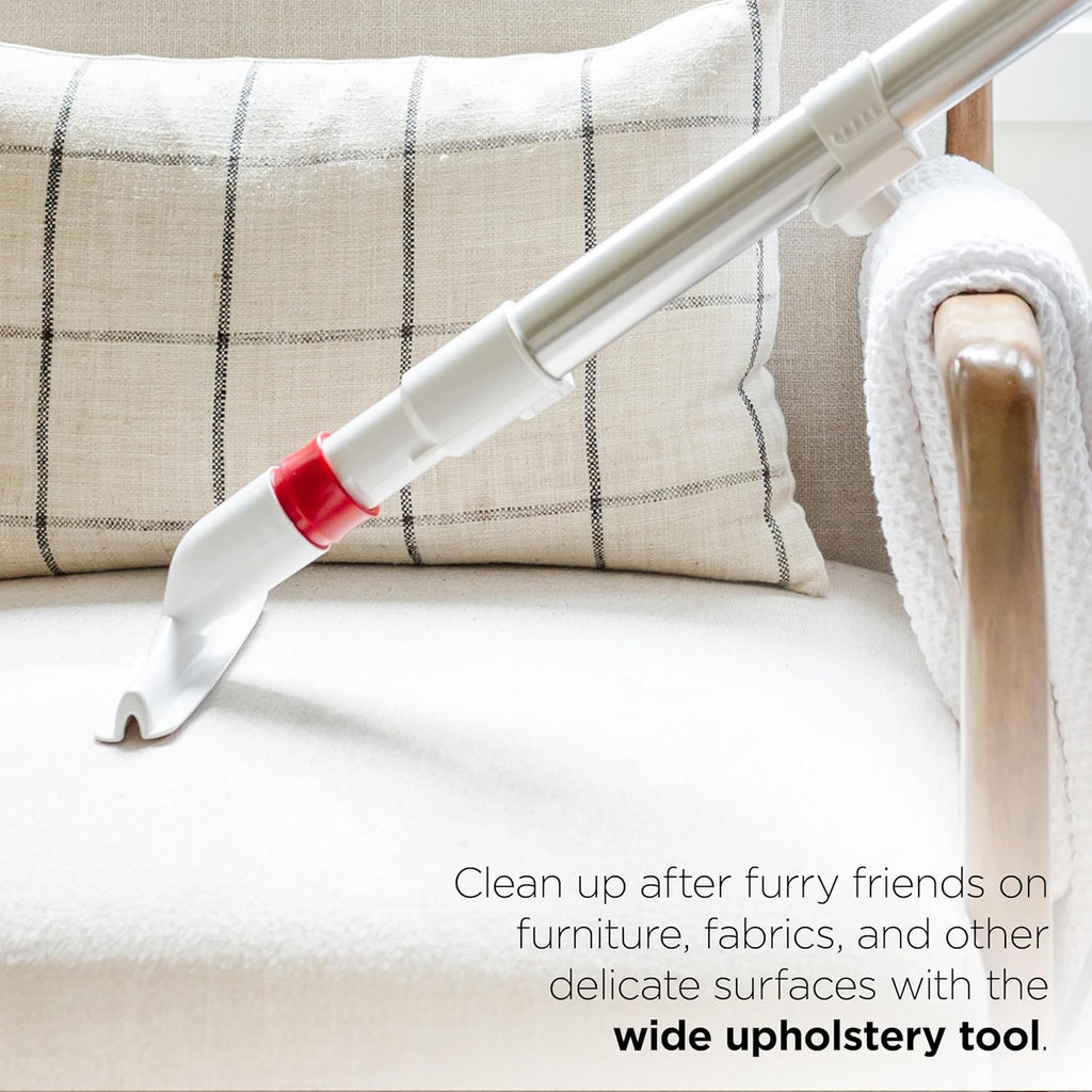 Shark Upright Vacuum Cleaner | Rotator Lift-Away | Pet Hair, Carpet & Hard Floor Cleaning | Dusting Brush, Upholstery & Crevice Tools | HEPA Filter | Swivel Steering | Headlights | White/Red | NV501