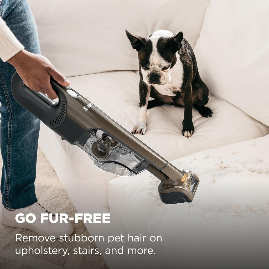 Shark UltraCyclone™ Pet Pro Plus Cordless Handheld Vacuum, Powerful Suction, Portable Vacuum for Car & Home, Pet Power Brush, Crevice Tool, Scrubbing Brush, XL Dust Cup, Brown, CH951BR1