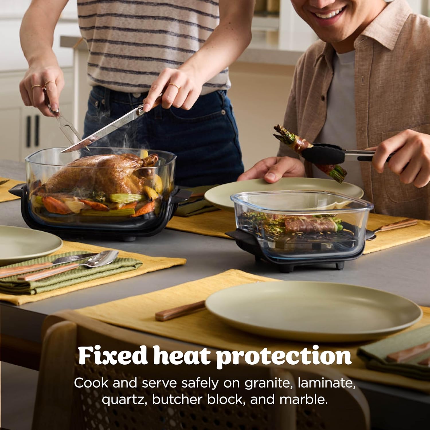 Ninja Crispi 4 in 1 Glass Air Fryer, 450°F, Non Toxic, 4QT and 6 Cup Containers with Lids, Dishwasher Safe, Cyberspace Gray, 1 Count, FN101GY