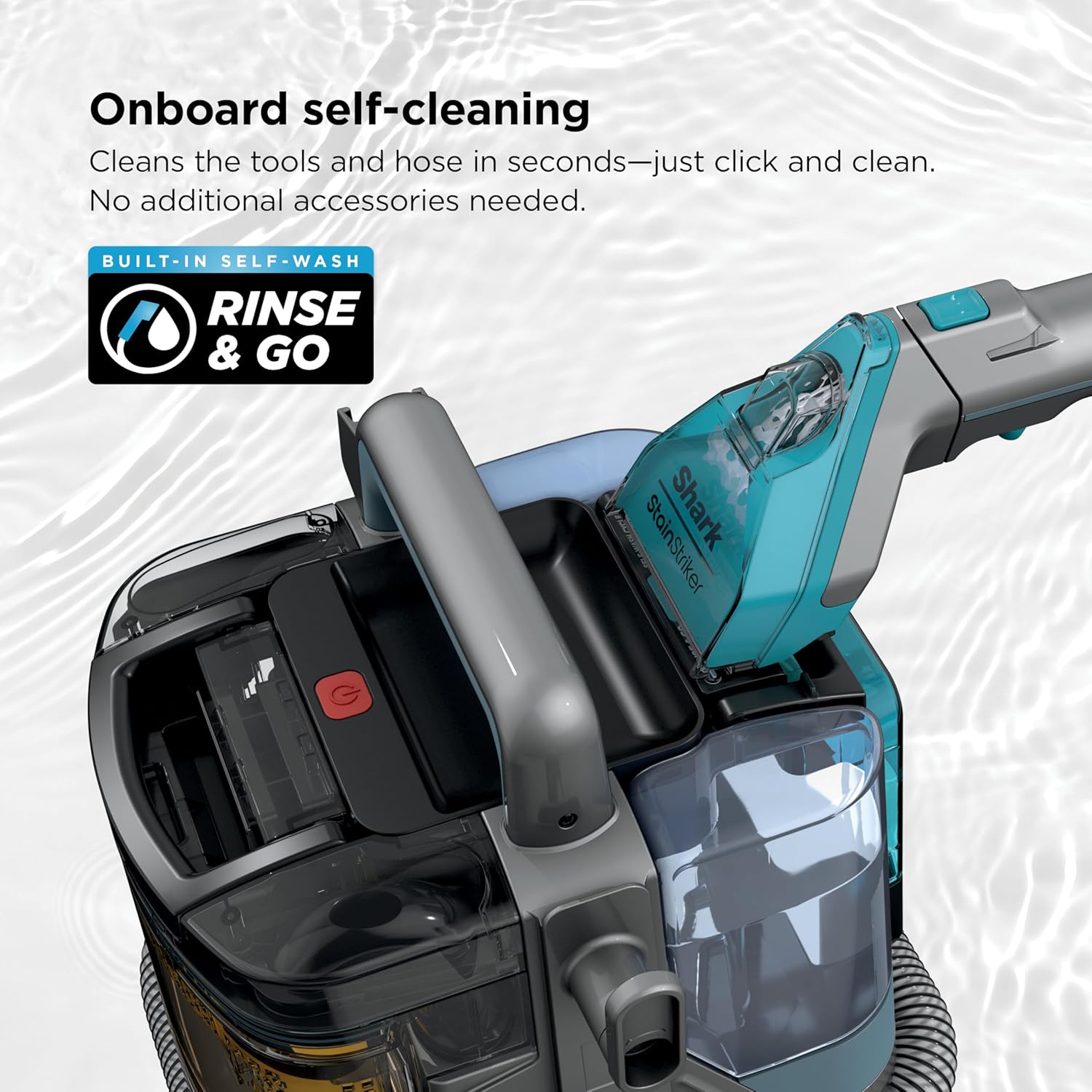 Shark StainStriker HairPro | Portable Carpet, Upholstery & Rug Cleaner | 3 Tools | Self-Cleaning | Perfect for Pets | Ultra-Powerful Stain & Odor Remover | Pet & OXY Solutions | Teal | PX253BRN