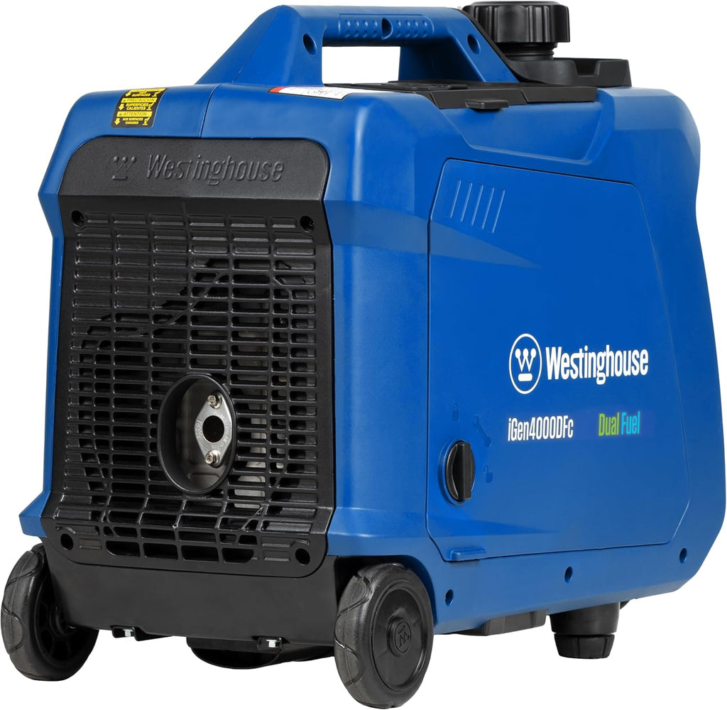 Westinghouse 4000 Peak Watt Super Quiet Dual Fuel Portable Inverter Generator, Remote Electric Start, Gas & Propane Powered, RV Ready, CO Sensor, Parallel Capable