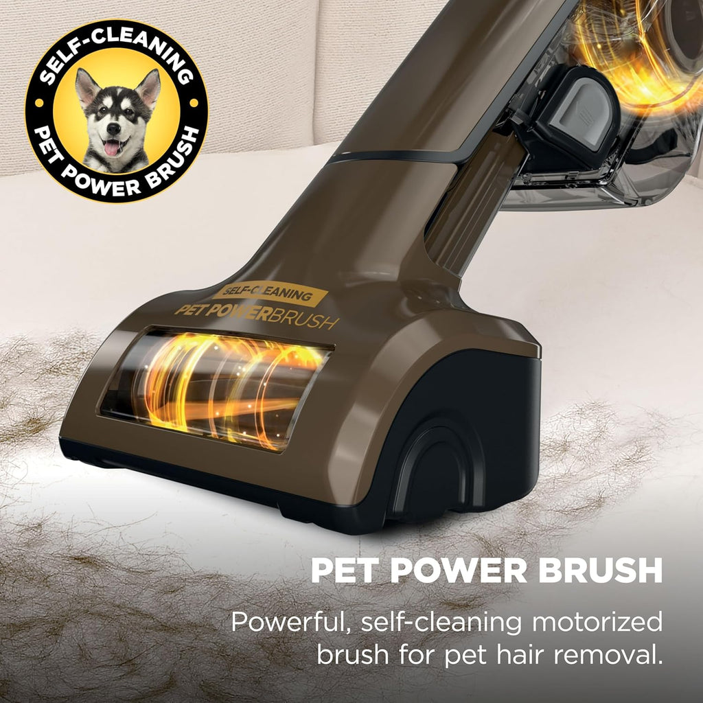 Shark UltraCyclone™ Pet Pro Plus Cordless Handheld Vacuum, Powerful Suction, Portable Vacuum for Car & Home, Pet Power Brush, Crevice Tool, Scrubbing Brush, XL Dust Cup, Brown, CH951BR1