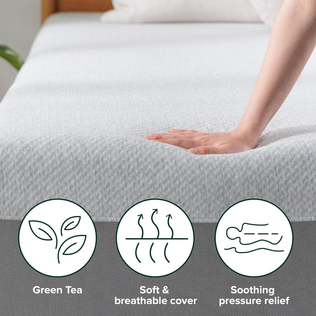 Zinus 6 Inch Ultima Memory Foam Mattress [New Version], Full, Fiberglass Free, Medium Firm Feel, Breathable Airflow Memory Foam, Certified Safe Foams & Fabric, Mattress in A Box
